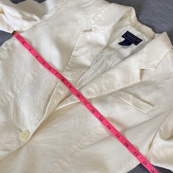 Charter Club Petites Cream Color Blazer size 8P - Picture 3 of 8